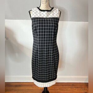 Etcetera Black and White Sleeveless Dress